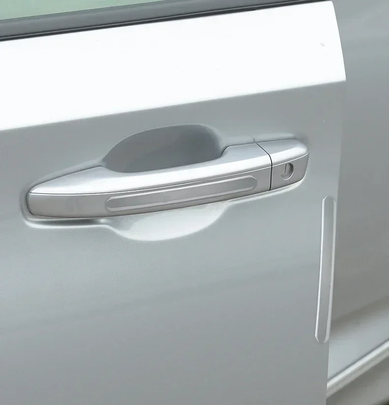 Car Door Edge Transparent Anti Scratch Protection Strips Bumper Scuff Plate Bar Rearview Mirror Anti-collision Protector Sticker