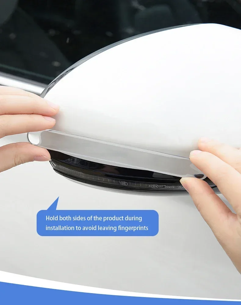 Car Door Edge Transparent Anti Scratch Protection Strips Bumper Scuff Plate Bar Rearview Mirror Anti-collision Protector Sticker