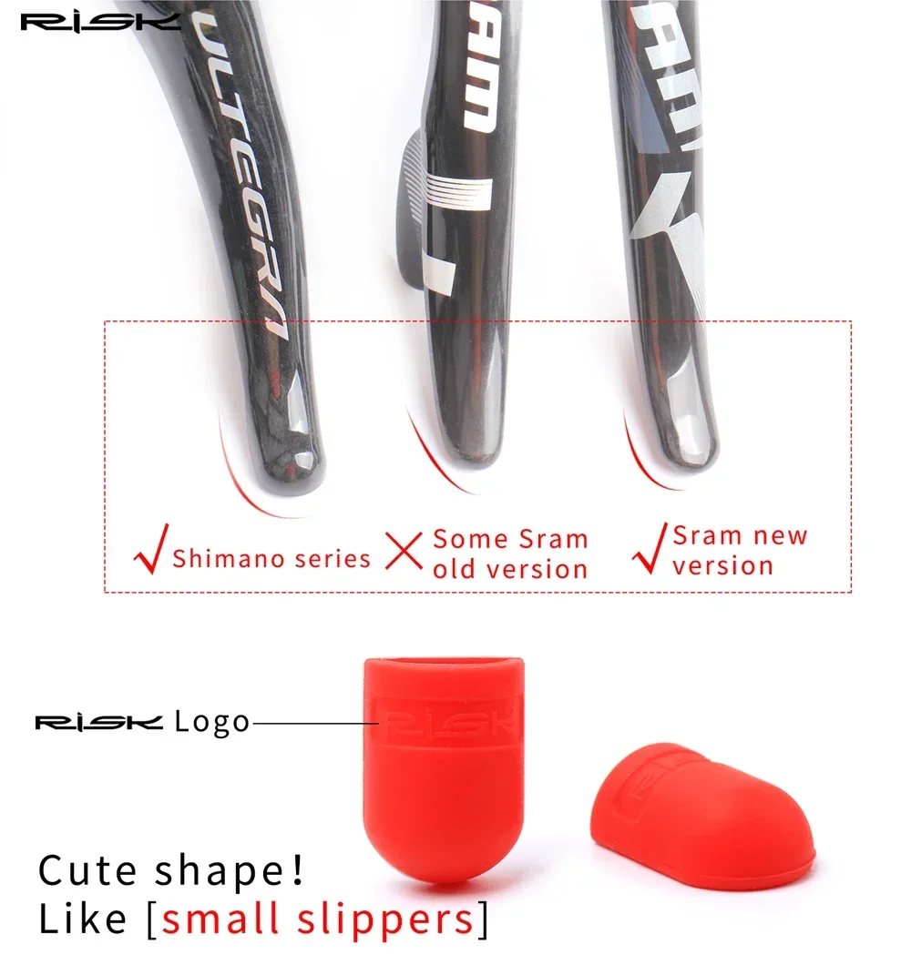 1pair Bike Shifter Lever Protector Cover,Silicone Anti-scratch Sleeve,Oil Disc Brake Lever Protector for Shimano Sram Parts