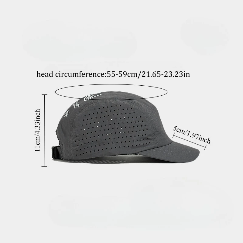 Short Brim Quick-Drying Mesh Baseball Cap - Breathable Lightweight UV Protection Sunshade, for Men Women Couples, Outdoor Hiking