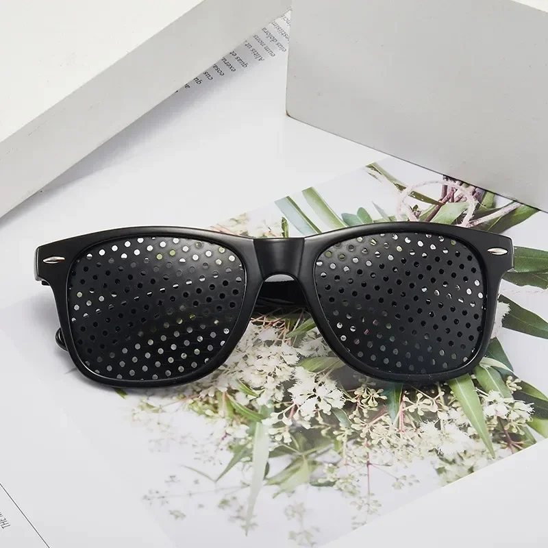Men And Women Improving Vision Anti Myopia Astigmatism Glasses With Holes For Correcting Fatigue Pinhole Glasses