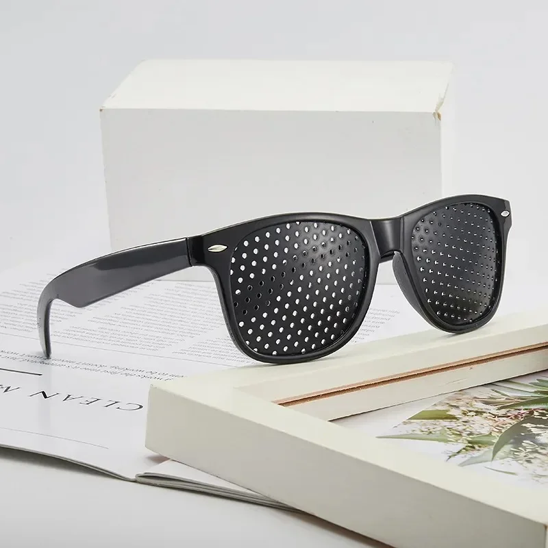 Men And Women Improving Vision Anti Myopia Astigmatism Glasses With Holes For Correcting Fatigue Pinhole Glasses