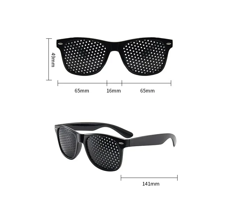 Men And Women Improving Vision Anti Myopia Astigmatism Glasses With Holes For Correcting Fatigue Pinhole Glasses