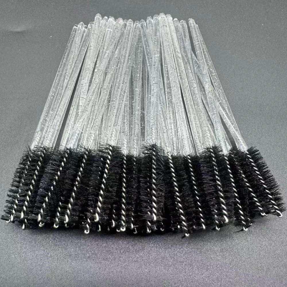 Disposable Crystal Eyelashes Brush Comb 50Pcs Eye Lashes Extension Mascara Wands Makeup Professional Makeup Beauty Tool