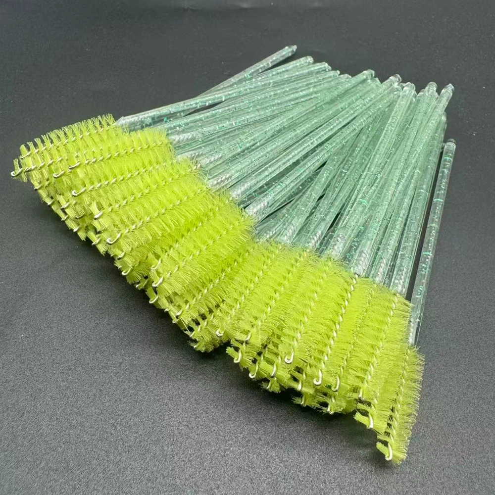 Disposable Crystal Eyelashes Brush Comb 50Pcs Eye Lashes Extension Mascara Wands Makeup Professional Makeup Beauty Tool