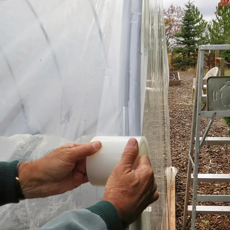 10M Greenhouse Film Repair Tape Agriculture Film Repair Tape UV Resistant Transparent Garden Orchard Greenhouse Protect Tools
