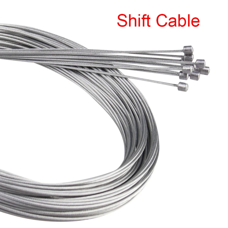 10/5/3/1PC 2M MTB Bicycle Brake Line Bicycle Speed Line Fixed Gear Shifter Gear Brake Cable Set Core Inner Wire MTB Road Bike