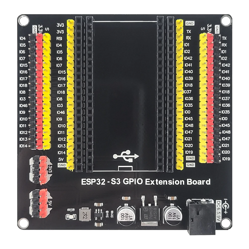 ESP32-S3 Development Boards with Expansion Adapter Kit 2.4G Wifi BT Module ESP32-S3-1 N8R2 N16R8 44Pin Type-C ESP32-S3