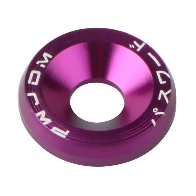 10 PCS M6 Car Modified Fasteners Fender Washer Bumper Engine Concave Screws Fender Washer License Plate Bolts Car Styling Gasket