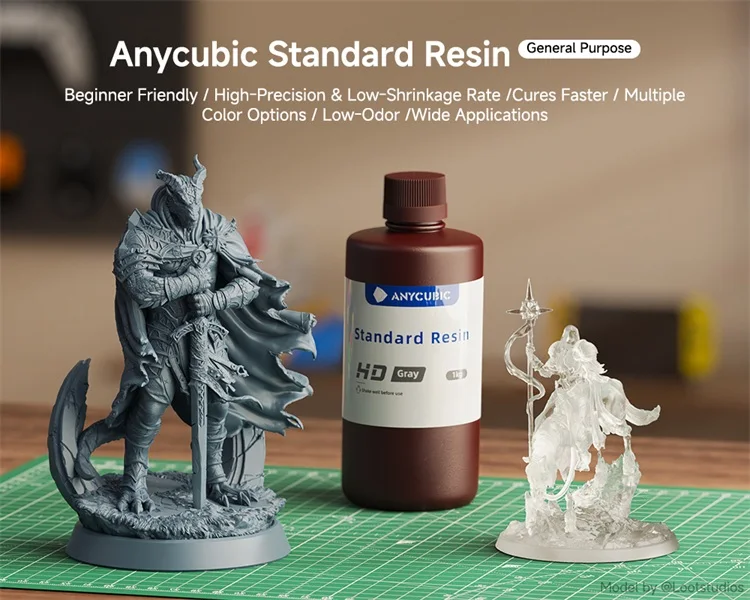 ANYCUBIC UV Resin for 3D Printer Liquid Photopolymer 405nm Standard Resin 3D Printer Printing Materials For LCD Photon Mono