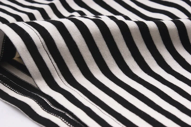 Ok8105 Men T-Shirt Summer Personality Fashion Youth Slim Fit Round Neck Color Matching Pinstripe Short Sleeve Thick Pullover Tee