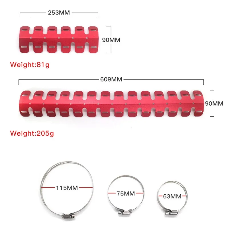 Motorcycle Muffler Thermal Protector Cover Exhaust Heat Shield For HONDA CRF 450X/250LX And YAMAHA YZ125 YZ250 YZ426F YZ450F