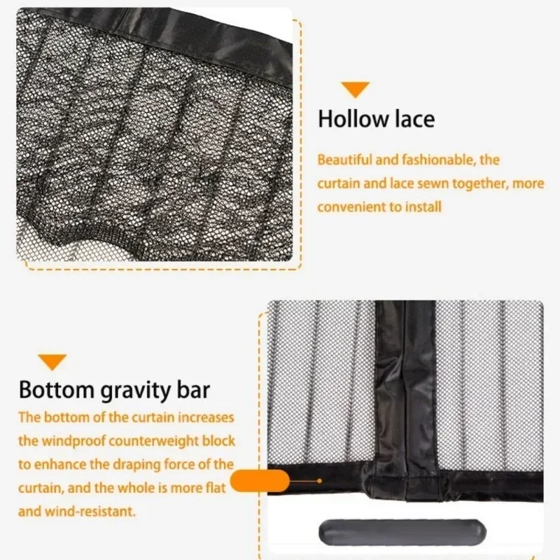 Anti-mosquito Curtain Mosquito Netss for Window Fly Screen Automatic Closing Door Household Ventilation Curtains Magnetic Net