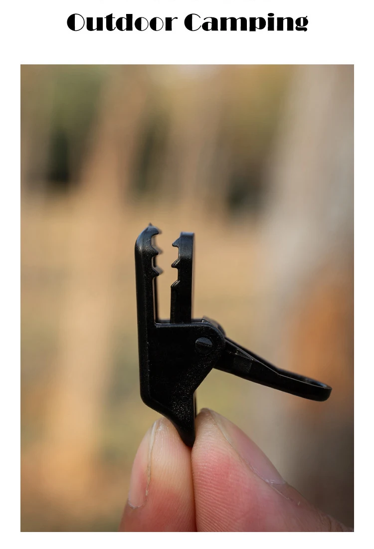 10/20/50pcs Sturdy Tent Clips Outdoor Tarpaulin Clips Anti-wind Fixed Camping Tent Hook Crocodile Clamp Clip for Outdoor Camping