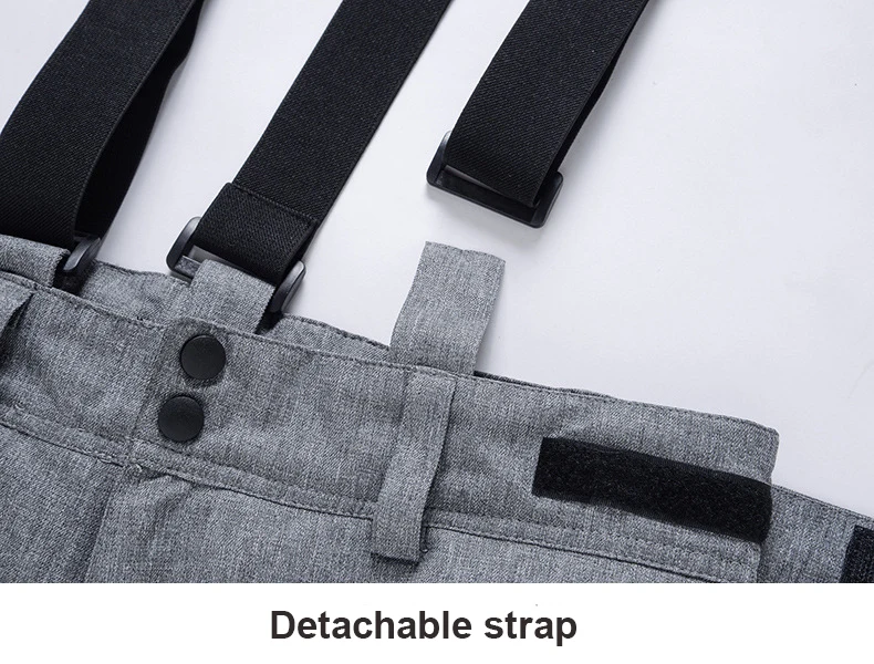 High Quality Men Women Winter Thick Warm Skiing Pants Windproof Waterproof Suspender Trousers Snow Snowboard Pants Plus Size