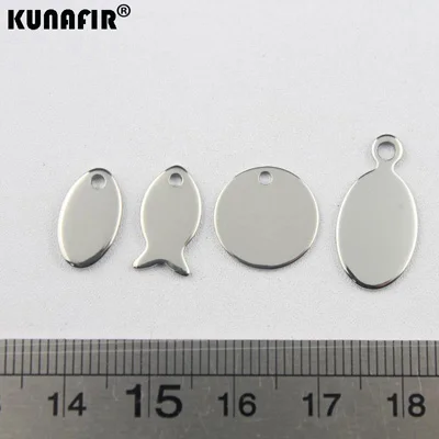 Good polishing golden color Customized Laser engraving logo Tags stainless steel Labels jewelry Tab parts accessories