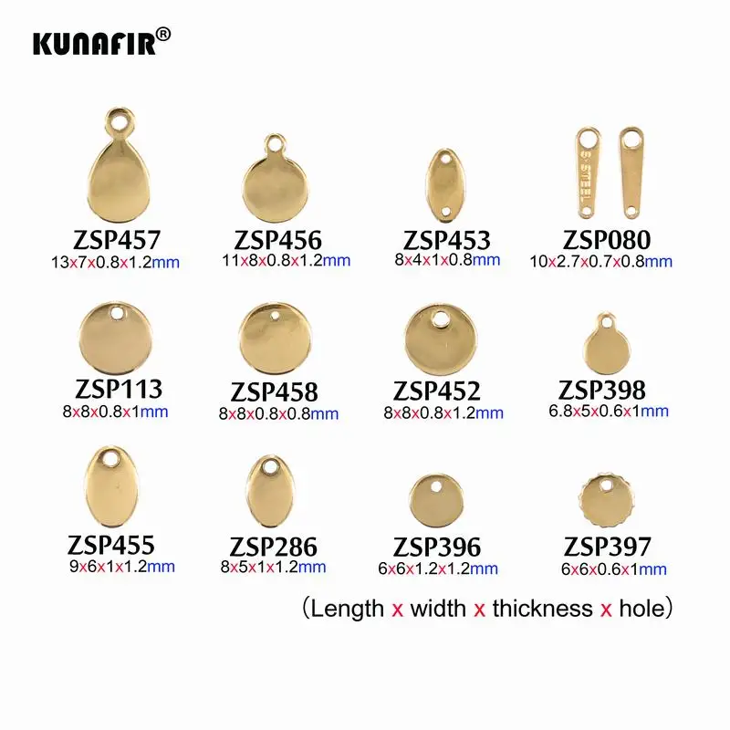 Good polishing golden color Customized Laser engraving logo Tags stainless steel Labels jewelry Tab parts accessories