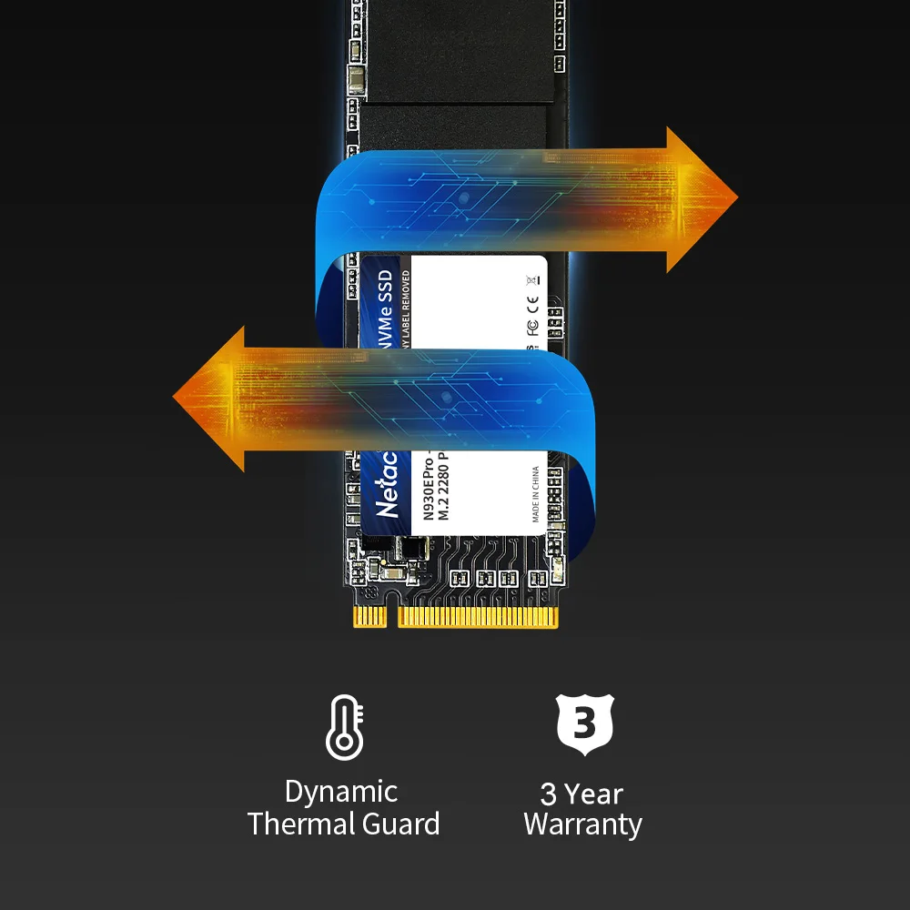 Netac NVMe SSD 1tb M2 SSD 512GB M2 NVME 256GB SSD Disk Hard Drive M.2 2280 PCIe Internal Solid State Drives for Laptop
