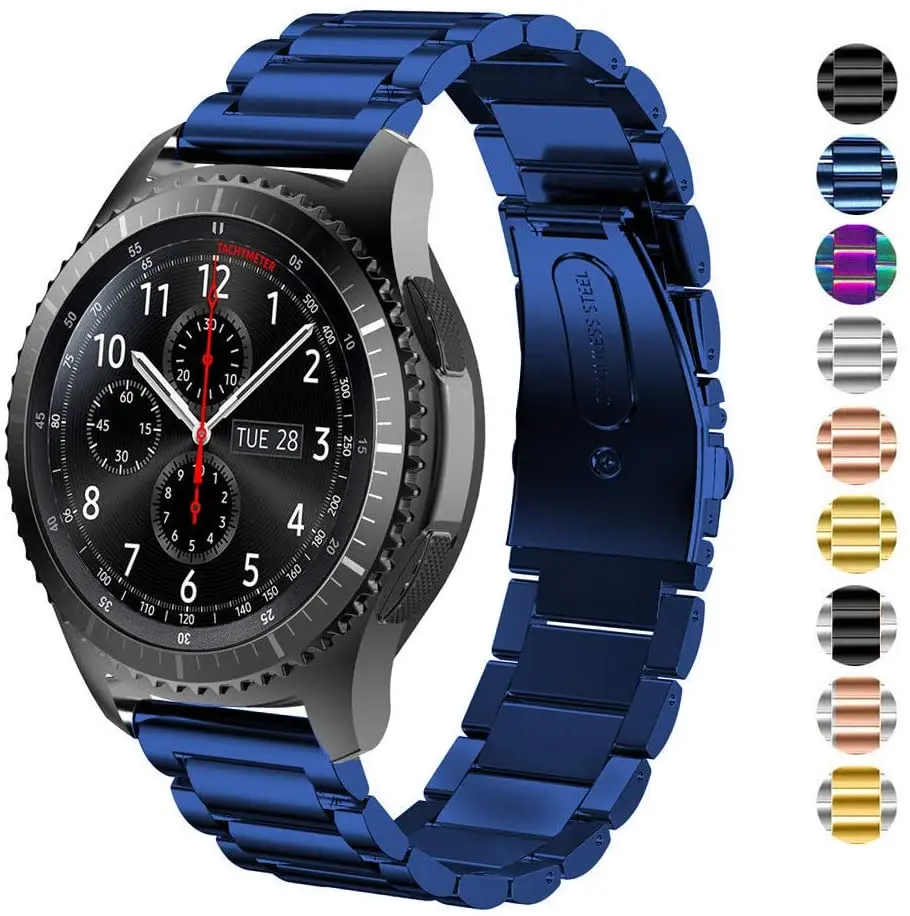 Metal Strap For Samsung Galaxy Watch 7/6/5/4/3/5 Pro Gear S3 44mm 40mm 45mm 4 6 Classic 42mm 46mm 43mm 47mm Stainless Steel Band