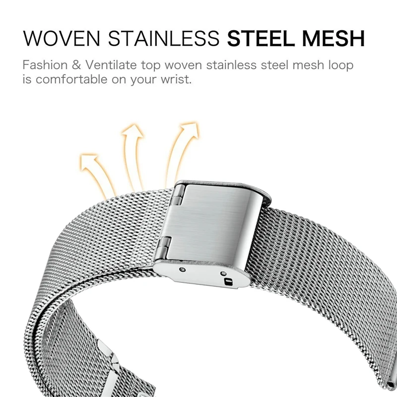 Metal Strap For Samsung Galaxy Watch 7/6/5/4/3/5 Pro Gear S3 44mm 40mm 45mm 4 6 Classic 42mm 46mm 43mm 47mm Stainless Steel Band
