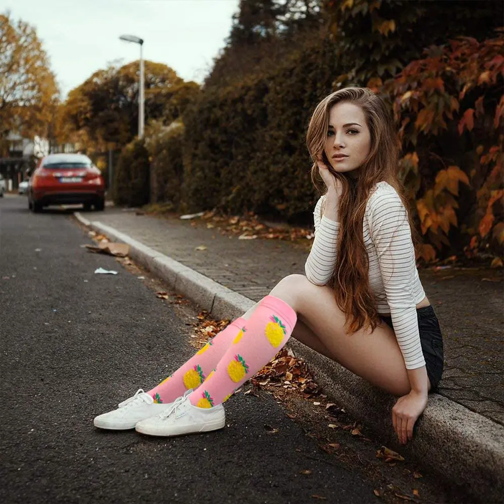 Cycling Compression Stockings Flying Pregnancy Swelling Sports Socks Men And Women Hiking Running Socks 20-30 MmHg