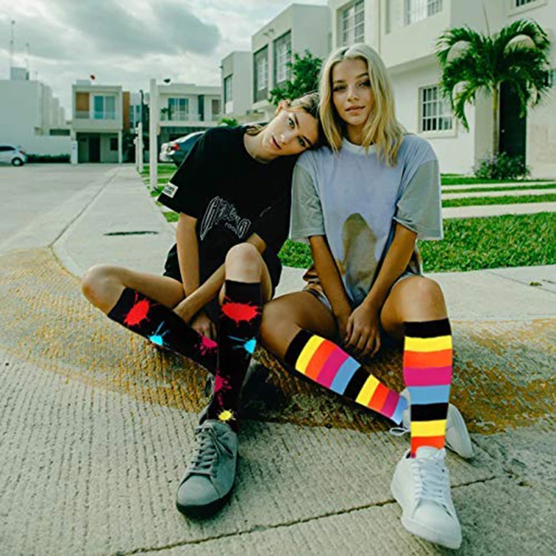 Cycling Compression Stockings Flying Pregnancy Swelling Sports Socks Men And Women Hiking Running Socks 20-30 MmHg