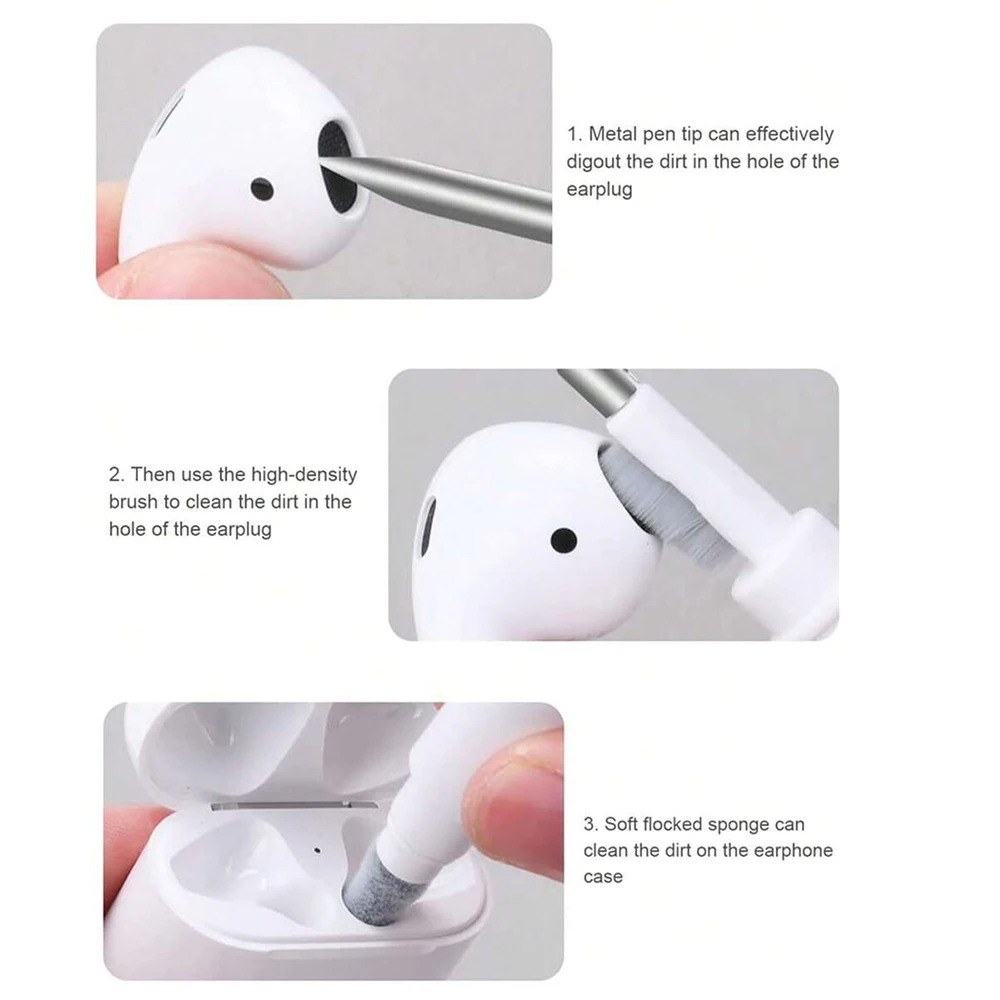 Earphones Cleaning Pen Cleaning Brush Portable Bluetooth Wireless Earphone Camera Cleaning Tool