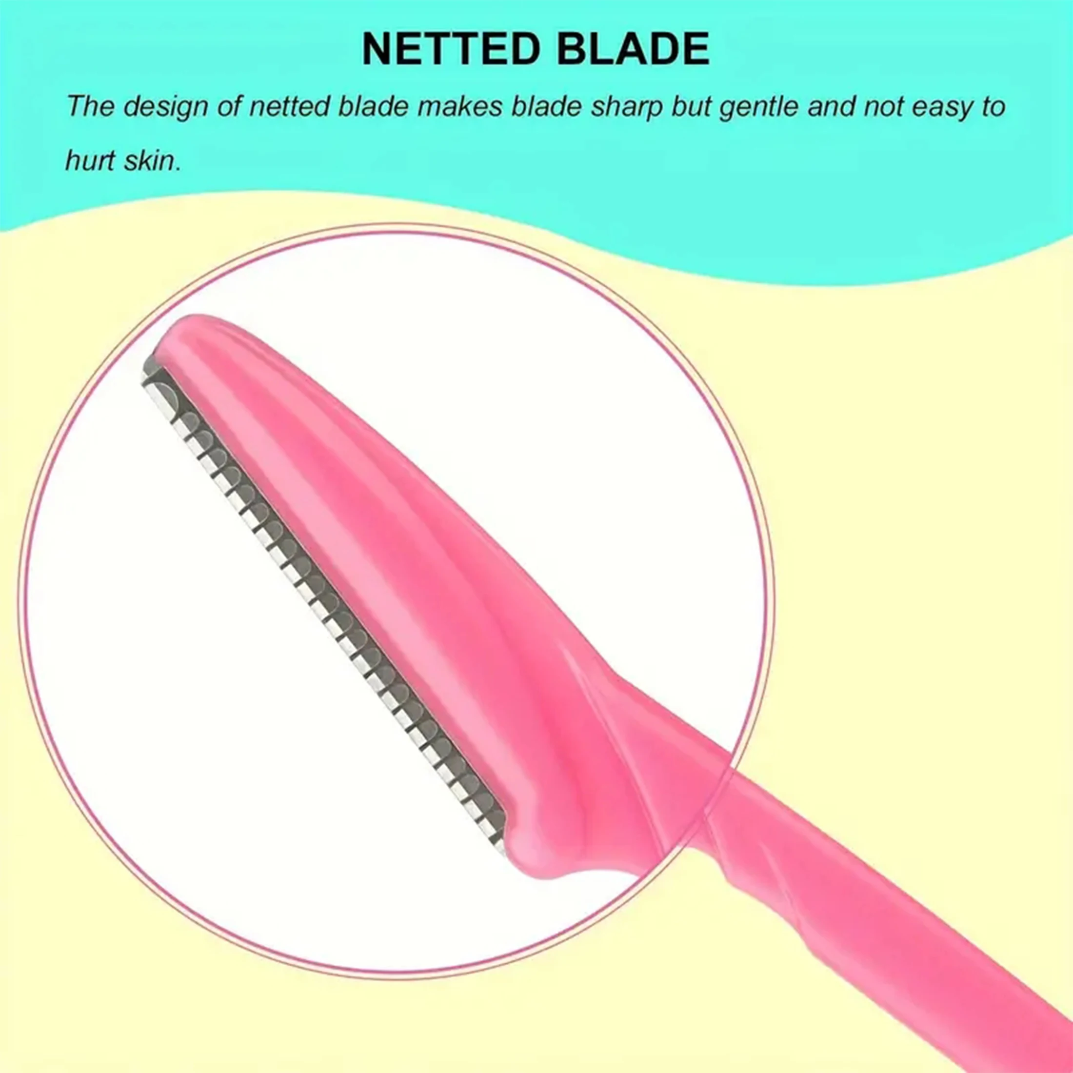 5/10/30/40pcsbrow Razor and Face Razor for Women and Men, Eyebrow Hair Trimmer and Shaver with Protective Cover,Safe