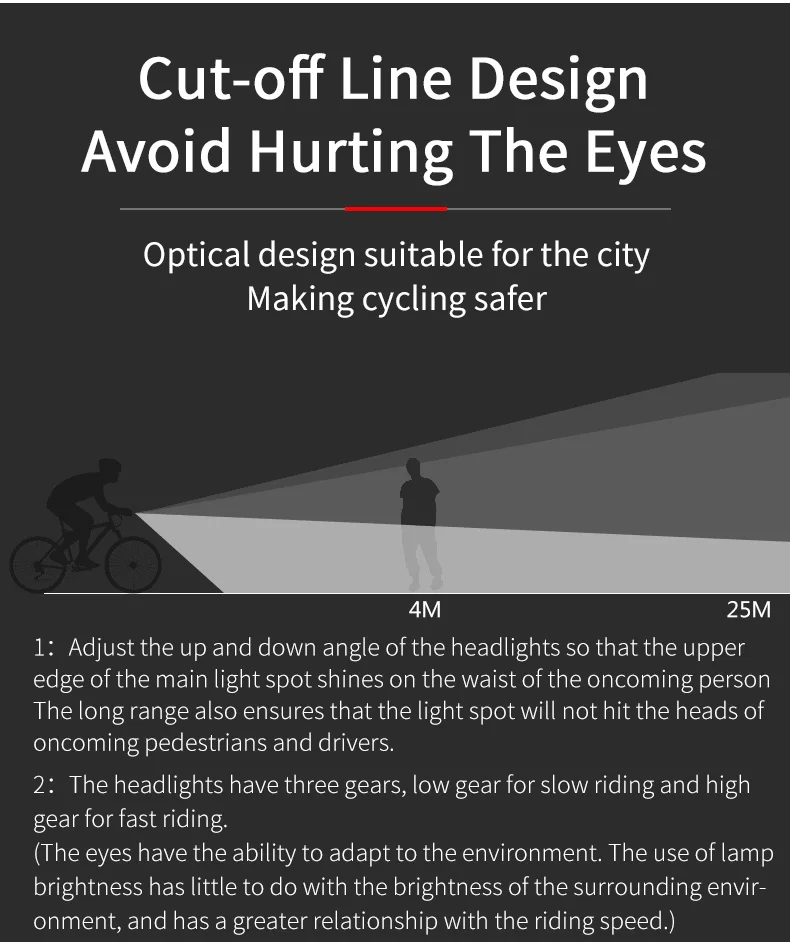 ROCKBROS 200LM 400LM Bike Light Type-C Charging LED Cycling Front Lamp Headlight Aluminum MTB Road Flashlight Bicycle Light