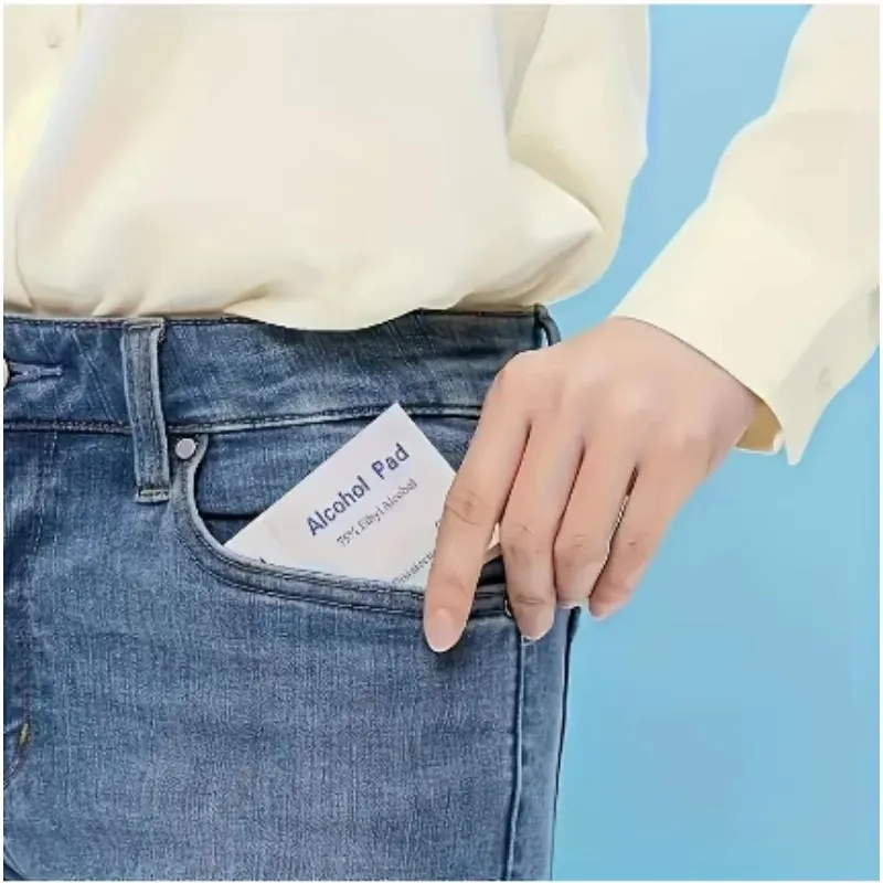 Disposable 75% Alcohol Wet Wipe Pads For Antiseptic Clean Skin Jewelry Cell Phone For Disinfection Use Tattoo Clean Tools