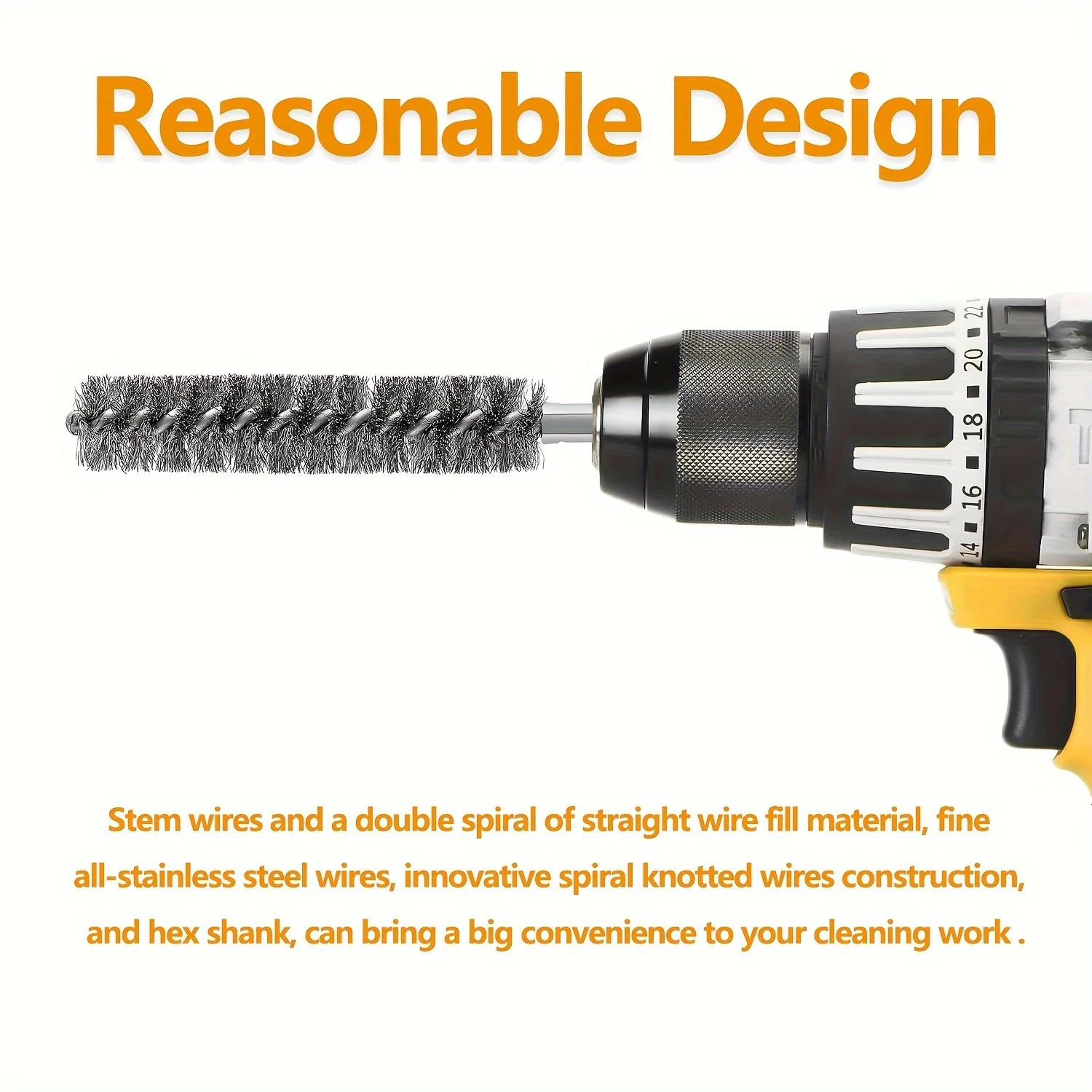 5 Pieces Hexagonal Shank Steel Wire Brush for Electric Drill Cleaning Stainless Steel Wire Brush for Electric Drill Cleaning