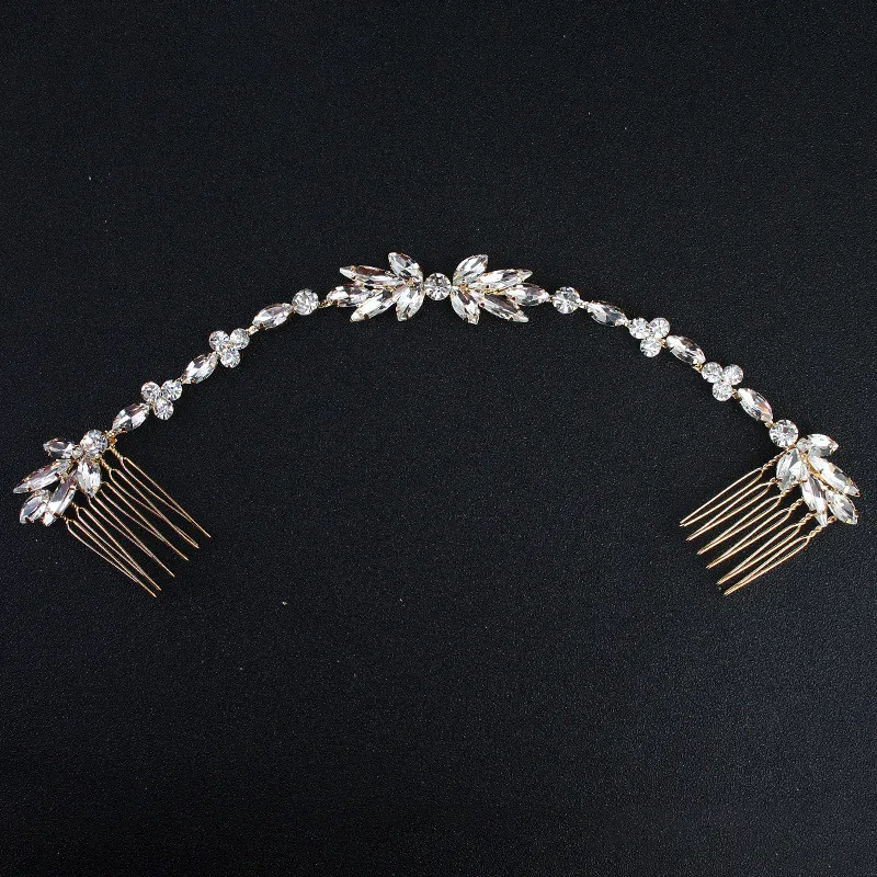 Classic Wedding Long Hair Combs Austrian Crystal Bendable Bride Hair Jewelry Accessories Women Hairpins Hairpieces