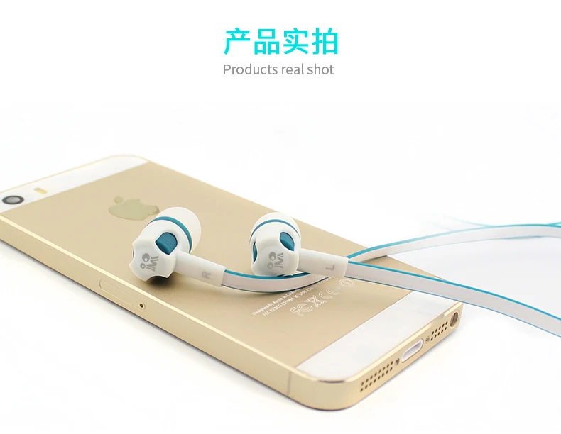 Extra Bass Headphones wired Earphone 3.5mm Earphones With Microphone Noodles Style наушники Sport Headset for Samsung