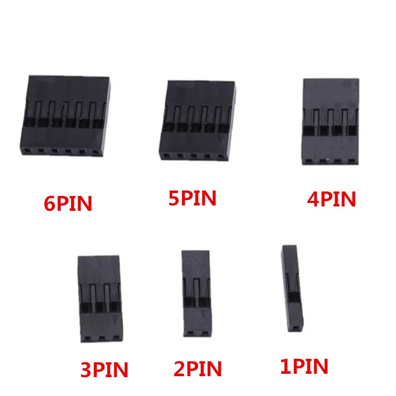 50Pcs 2.54mm Male and Female Dupont and Servo Crimp Wire Jumper Pin Header Connector Terminal Pins Crimp