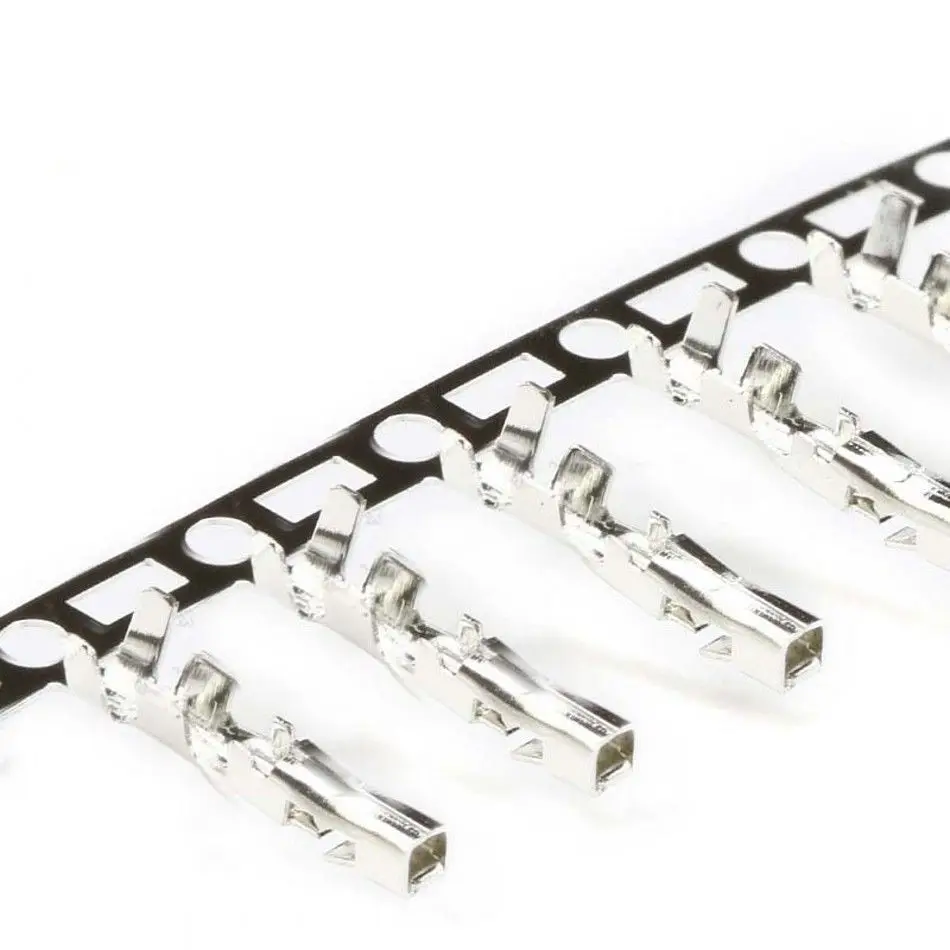 50Pcs 2.54mm Male and Female Dupont and Servo Crimp Wire Jumper Pin Header Connector Terminal Pins Crimp
