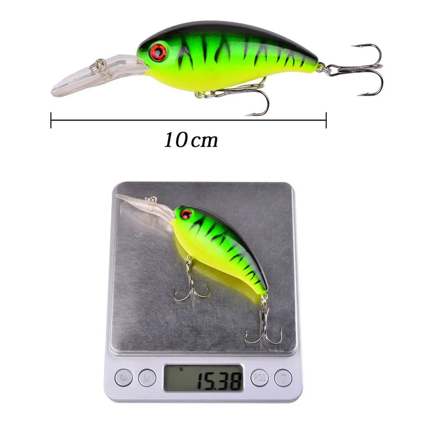1Pcs Crank Fishing Lure Bait Wobbler 14g 10cm Minnow Isca Artificial Lures Crankbait Leurre De Bass Pike Trolling Pesca Tackle