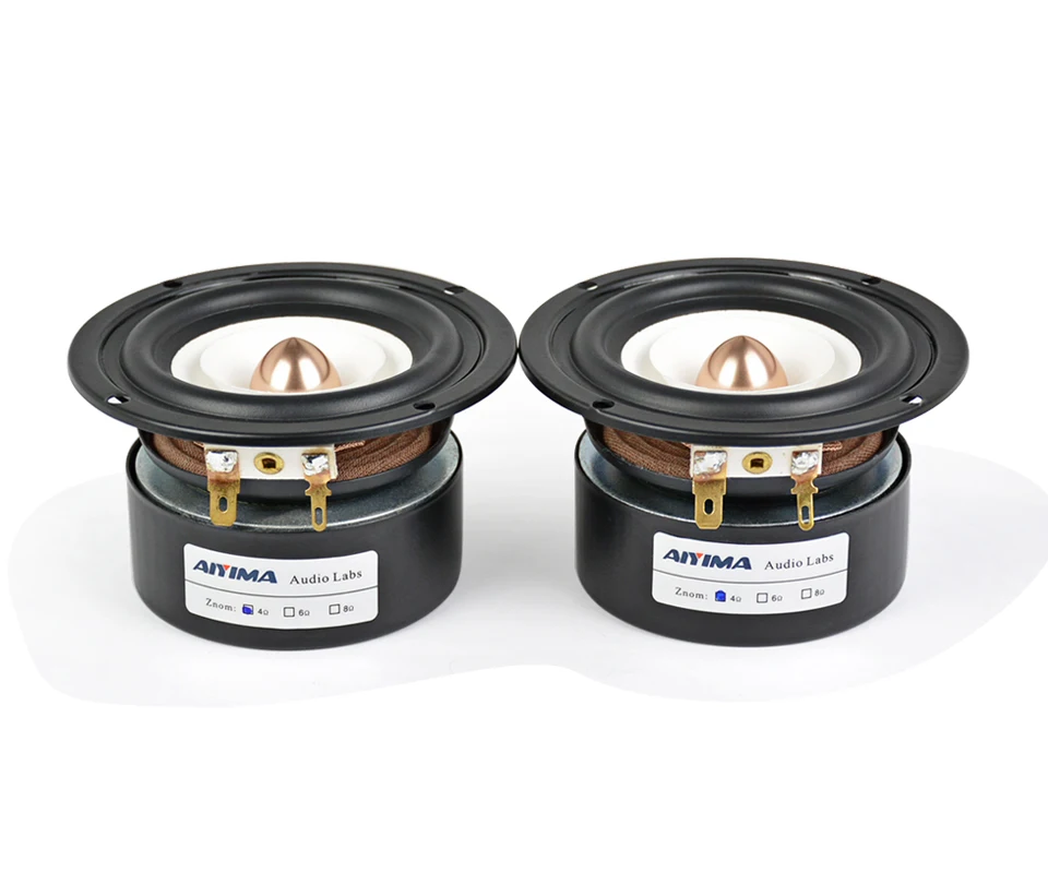 AIYIMA 2Pcs 3Inch Audio Portable Speakers 4 8 Ohm 15W Full Range Hifi Bass Speaker Altavoz Portatil Speaker DIY Home Theater