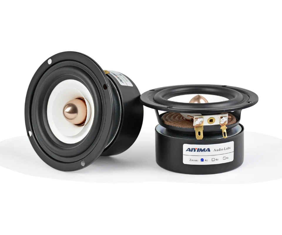 AIYIMA 2Pcs 3Inch Audio Portable Speakers 4 8 Ohm 15W Full Range Hifi Bass Speaker Altavoz Portatil Speaker DIY Home Theater