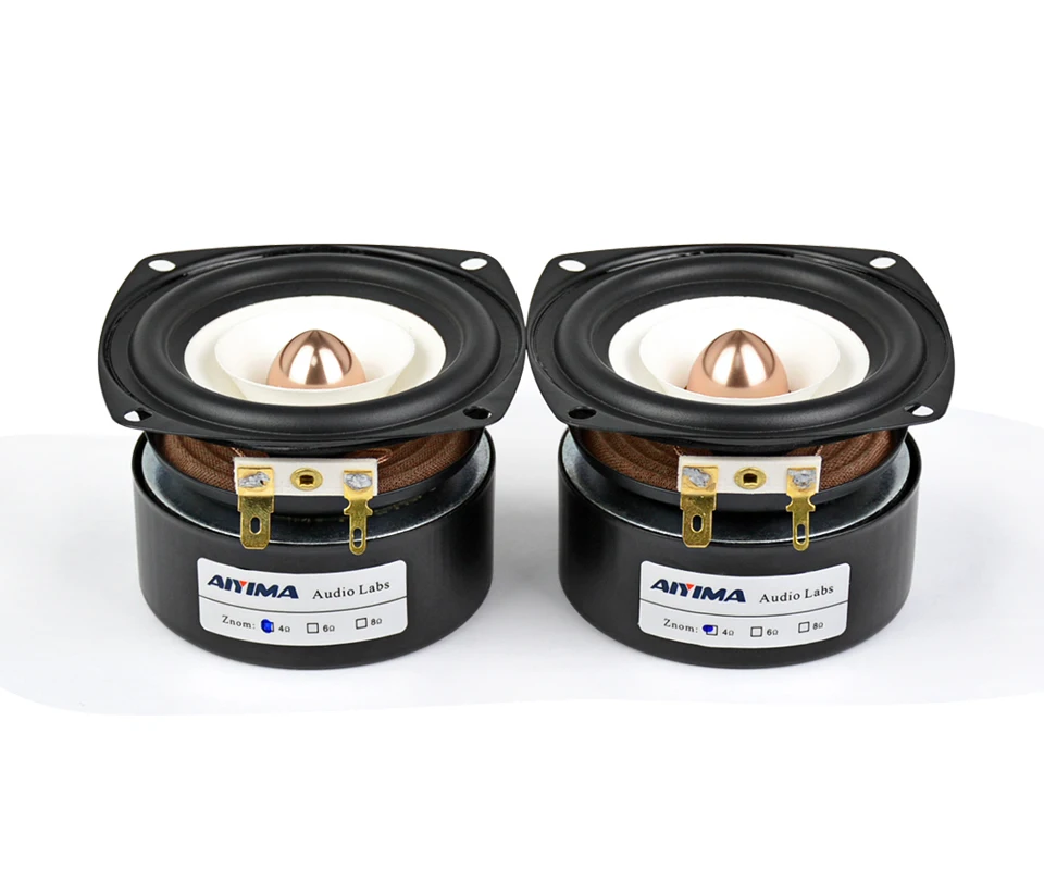 AIYIMA 2Pcs 3Inch Audio Portable Speakers 4 8 Ohm 15W Full Range Hifi Bass Speaker Altavoz Portatil Speaker DIY Home Theater