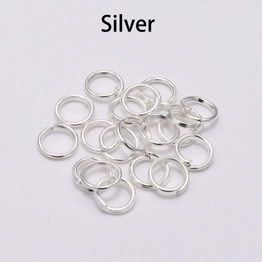50-200pcs/lot 3-20 mm Jump Rings Split Rings Connectors For Diy Jewelry Finding Making Accessories Wholesale Supplies