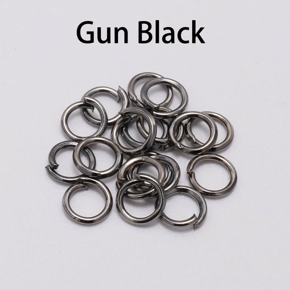 50-200pcs/lot 3-20 mm Jump Rings Split Rings Connectors For Diy Jewelry Finding Making Accessories Wholesale Supplies