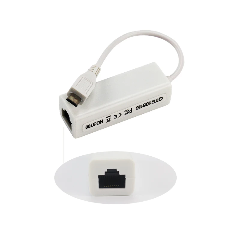 Raspberry Pi Zero Micro USB Ethernet Adapter RJ45 LAN Card 100 Mbps Network Card for Banana Pi BPI-M2 Zero Windows
