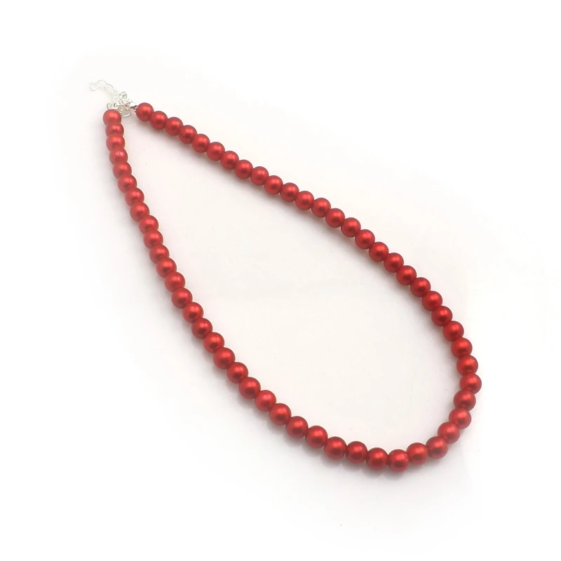 XiaoYaoTYM Mixed Lot 24pcs 8mm Imitation Pearl Necklace Fashion 17" Imitation Pearl Choker Wholesale