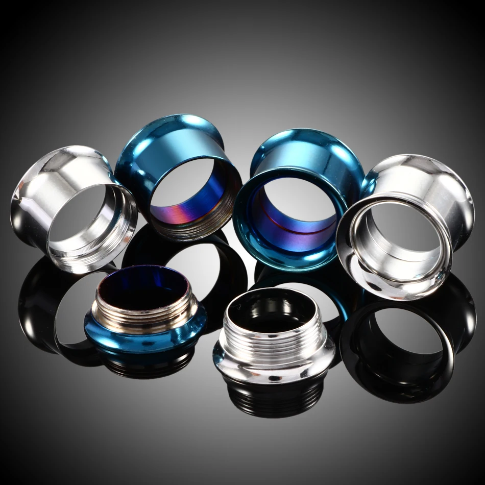 2Pcs/lot 2mm-30mm Stainless Steel Ear Stretcher Expanders Tunnels and Plugs Earrings Screwed Back Ear Dilations Ear Expansions