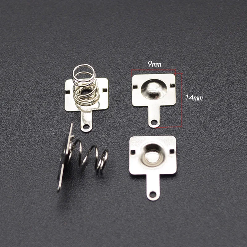20pcs/ Replacement Metal Batteries Spring Contact Plate Silver For AA AAA Batteries