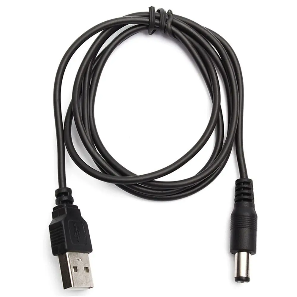 1M USB Port To 5.5 x 2.1mm 5V DC Barrel Jack Power Cable Connector For Small Electronics Devices Promotion Hot