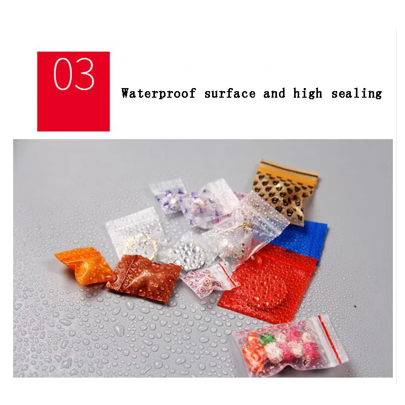 100pcs Mini Zip Lock Bags Plastic Packaging Bags Small Plastic Zipper Bag Ziplock Bag Ziplock Pill Packaging Pouches More Size