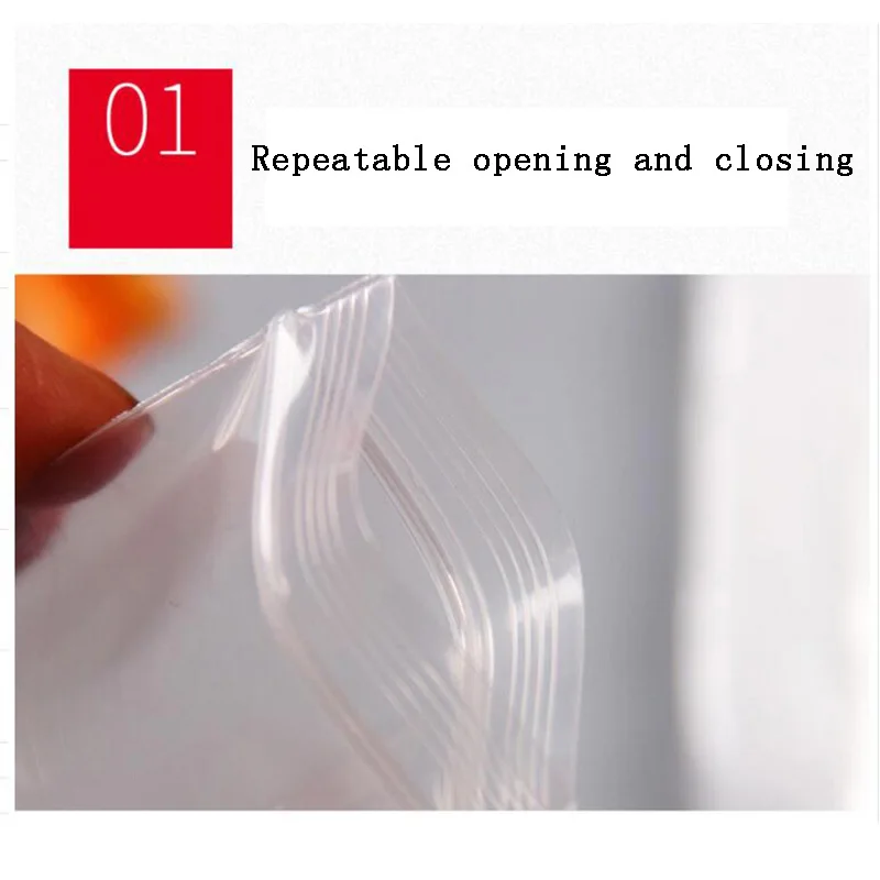 100pcs Mini Zip Lock Bags Plastic Packaging Bags Small Plastic Zipper Bag Ziplock Bag Ziplock Pill Packaging Pouches More Size
