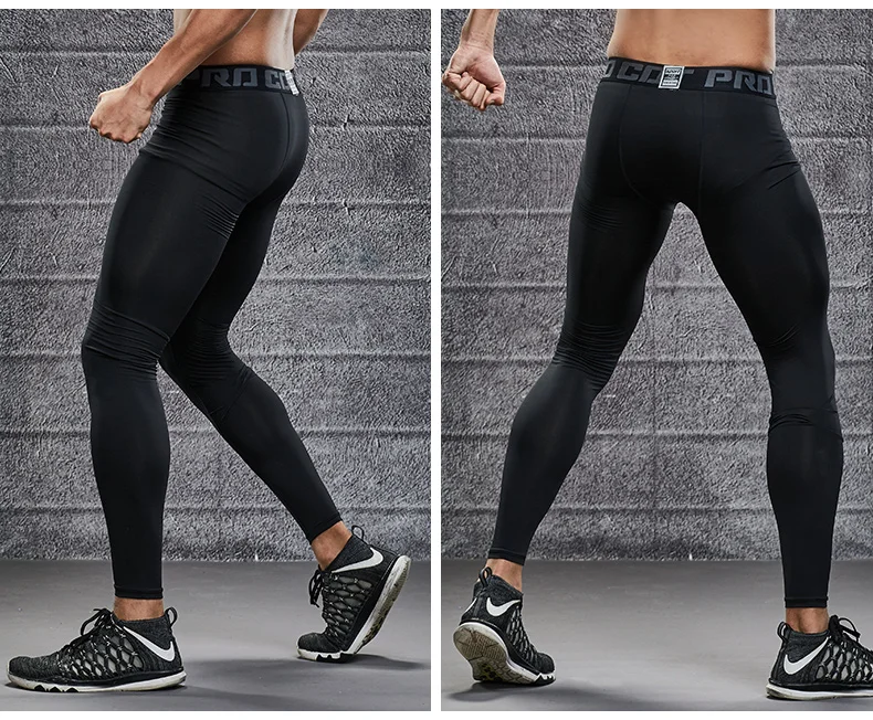 Men's Compression Pants Cycling Running Basketball Soccer Elasticity Sweatpants Fitness Tights Legging Trousers Rash Guard Gym