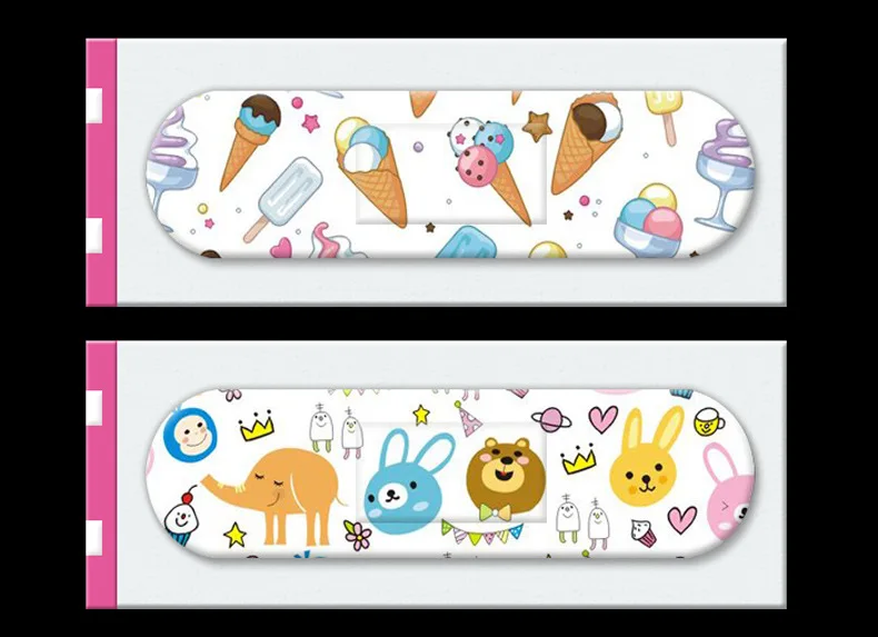 120pcs/set Cartoon Band Aid for Children Kids Skin Vaccine Injection Hole Patch Wound Plaster Kawaii Adhesive Bandages